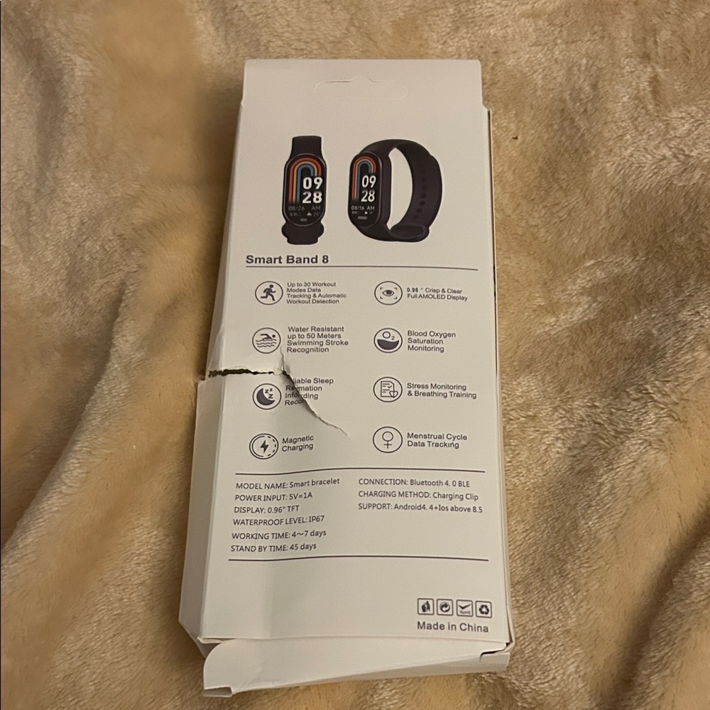 Smart Band 8 Black Fitness Tracker - Picture 2 of 5